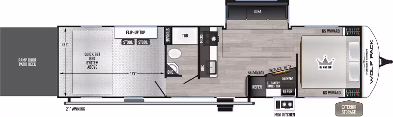 2027 Forest River Cherokee Wolf Pack Limited Travel Trailer 27-12.5 - Image 1