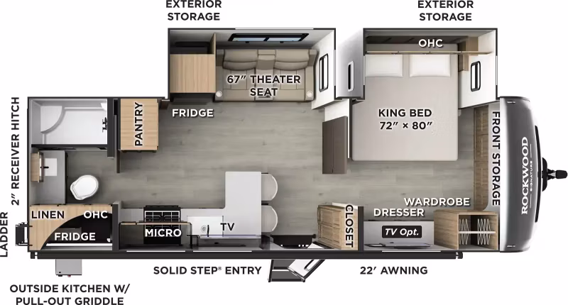 2027 Forest River Rockwood Signature Travel Trailer 8265KBS - Image 1