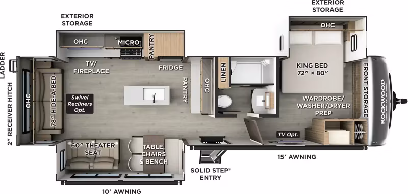 2027 Forest River Rockwood Signature Travel Trailer 8337RL - Image 1